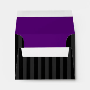 Bar Mitzvah Purple and Black Soccer Ball Envelopes