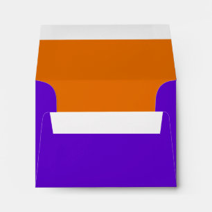 Bar Mitzvah Purple and Orange on Any Colour Envelope