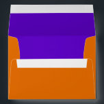 Bar Mitzvah Purple and Orange on Any Colour Envelope<br><div class="desc">Bar Mitzvah and Bat Mitzvah invitation sets designed by Umua. Printed and shipped by Zazzle or its partners.</div>