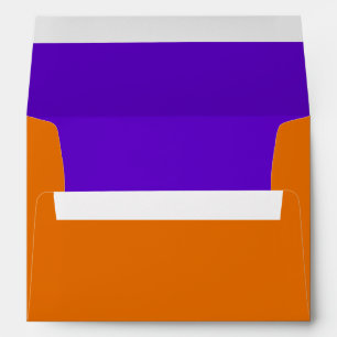 Bar Mitzvah Purple and Orange on Any Colour Envelopes
