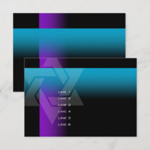 Bar Mitzvah Purple and Turquoise on Any Colour