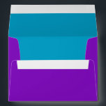 Bar Mitzvah Purple and Turquoise on Any Colour Envelopes<br><div class="desc">Bar Mitzvah and Bat Mitzvah invitation sets designed by Umua. Printed and shipped by Zazzle or its partners.</div>