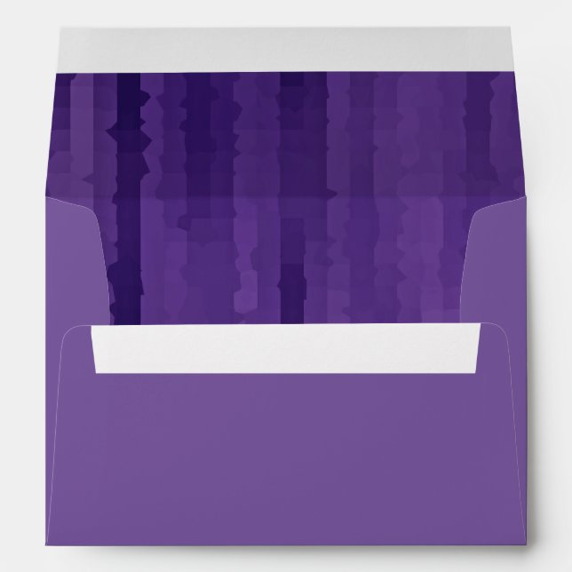 Bar Mitzvah Purple Techno Streaks Envelope (Back (Bottom))
