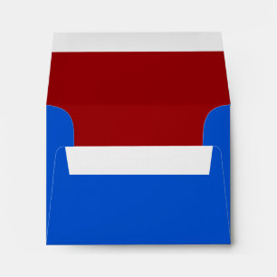 Bar Mitzvah Red and Blue on Any Colour Envelope