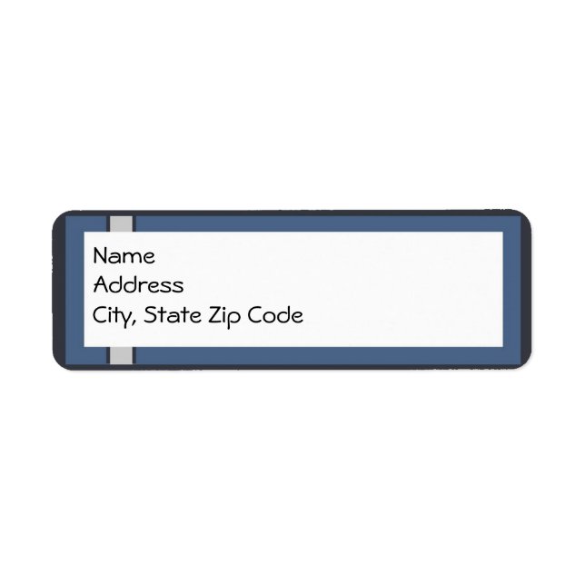 Bar Mitzvah Return Address Labels (Front)