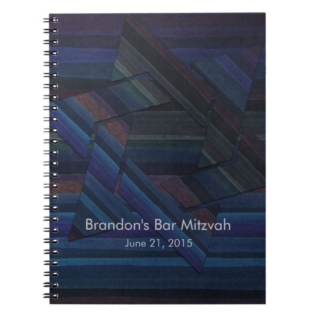 Bar Mitzvah RSVP Tracker Notebook/Guest Book (Front)