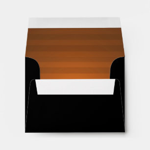 Bar Mitzvah Rust and Black Horizontal Stripes Envelope