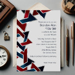 Bar Mitzvah Silver Navy Blue Red Star of David Invitation<br><div class="desc">Bar Mitzvah Silver Navy Blue Red Star of David
Bar Mitzvah and Bat Mitzvah invitation sets designed by Umua. Printed and shipped by Zazzle or its partners.</div>