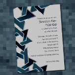 Bar Mitzvah Silver Teal Navy Blue Star of David Invitation<br><div class="desc">Bar Mitzvah Silver Teal Navy Blue Star of David
Bar Mitzvah and Bat Mitzvah invitation sets designed by Umua. Printed and shipped by Zazzle or its partners.</div>