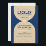 BAR MITZVAH unique modern arch navy blue sand Invitation<br><div class="desc">by kat massard >>> WWW.SIMPLYSWEETPAPERIE.COM <<< Love the design, but would like to see some changes - another colour scheme, product, add a photo or adapted for a different occasion - no worries simply contact me - I am happy to help! - - - - - - - - -...</div>