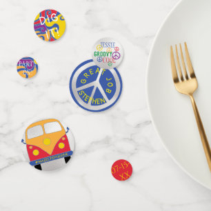 Bar or Bat Mitzvah Confetti Hippie Style