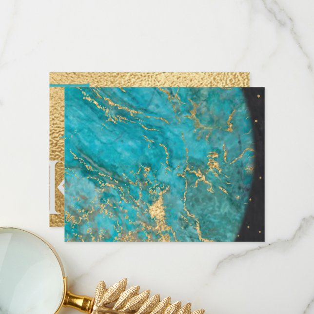 Bar or Bat Mitzvah Thank You Out of this World 2 Card (Front/Back In Situ)