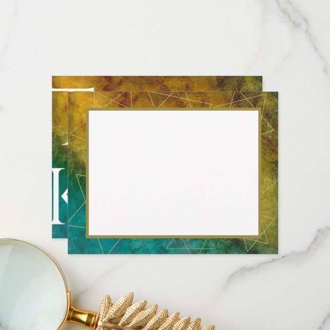 Bar or Bat Mitzvah Thank You Out of this World 4 Card (Front/Back In Situ)