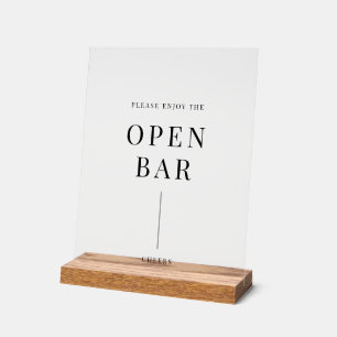 Bar ouvert de mariage élégant et moderne