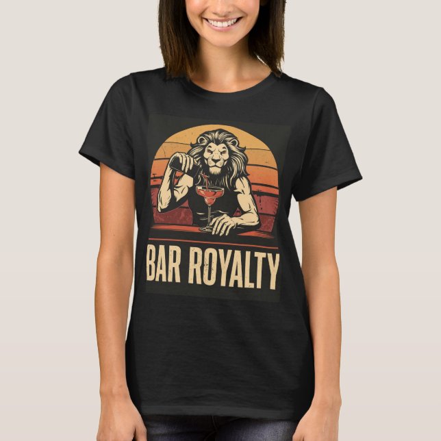Bar Royalty Lioness Bartender Shirt (Front)