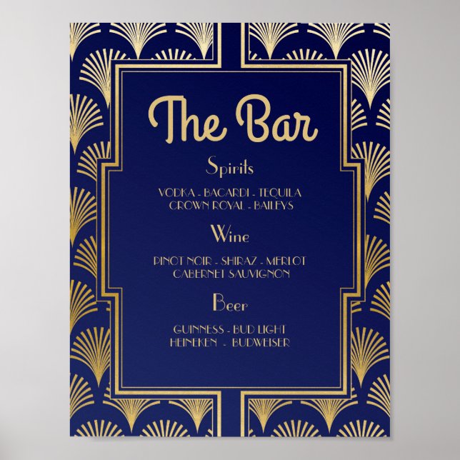 Bar Signal mariage réception Années 1920 Art déco (Devant)
