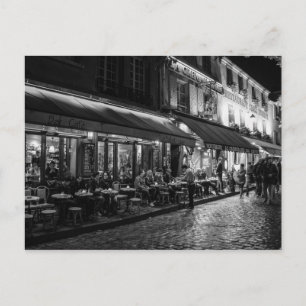 Bar terrasse Paris Postcard