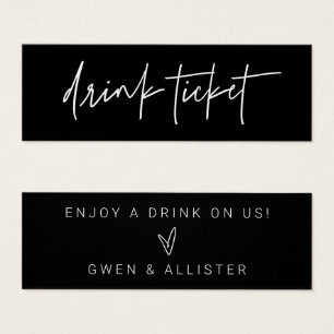 Bar Token Boisson gratuite Billetterie Mariage Car