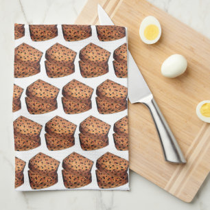Bara Brith Welsh Speckled Bread Fruit Loaf UK Food Kitchen Towel