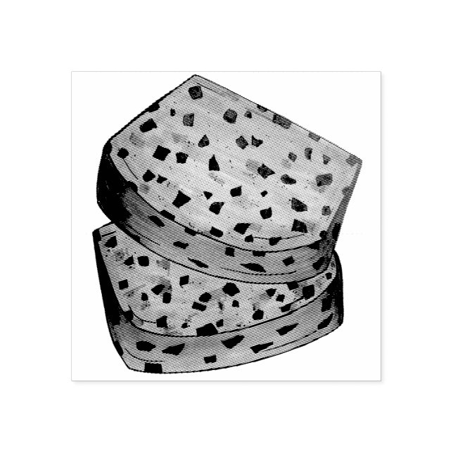 Bara Brith Welsh Speckled Bread Fruit Loaf UK Food Rubber Stamp (Imprint)