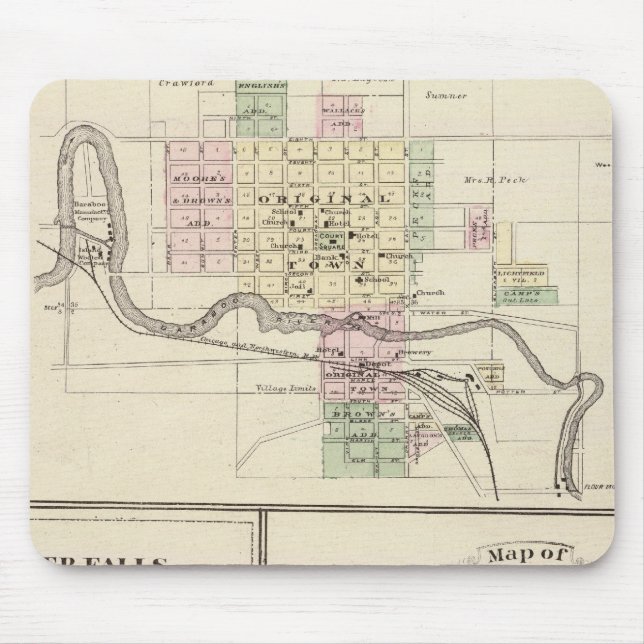 Baraboo, Black River Falls and Sparta Mouse Pad (Front)