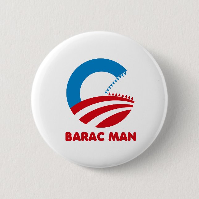 BARAC MAN 2 INCH ROUND BUTTON (Front)
