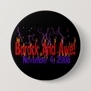 Barack and Awe 3 Inch Round Button