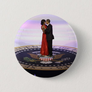 Barack and Michelle Obama 2 Inch Round Button