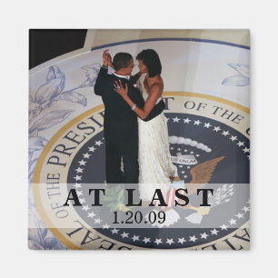 Barack and Michelle Obama Dancing Inaugural Ball Magnet