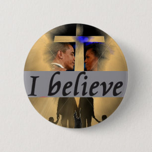 Barack and Michelle Obama - I believe 2 Inch Round Button
