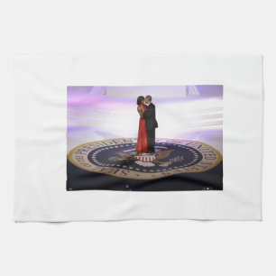 Barack and Michelle Obama Kitchen Towel
