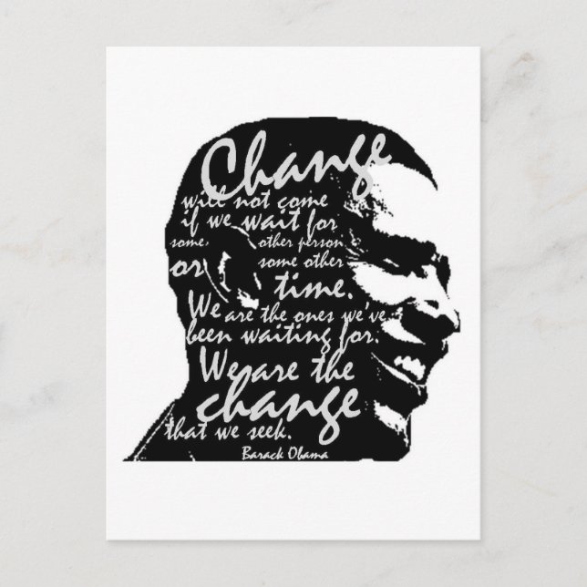 Barack Change Postcard (Front)