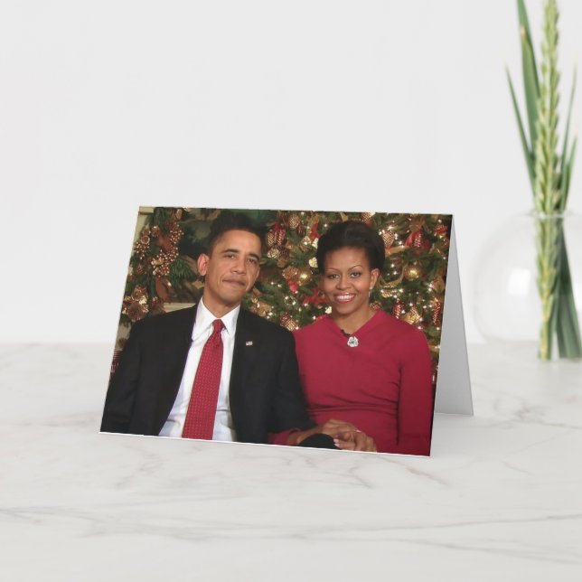 Barack et carte de Michelle 2009WA-Greeting (Devant)