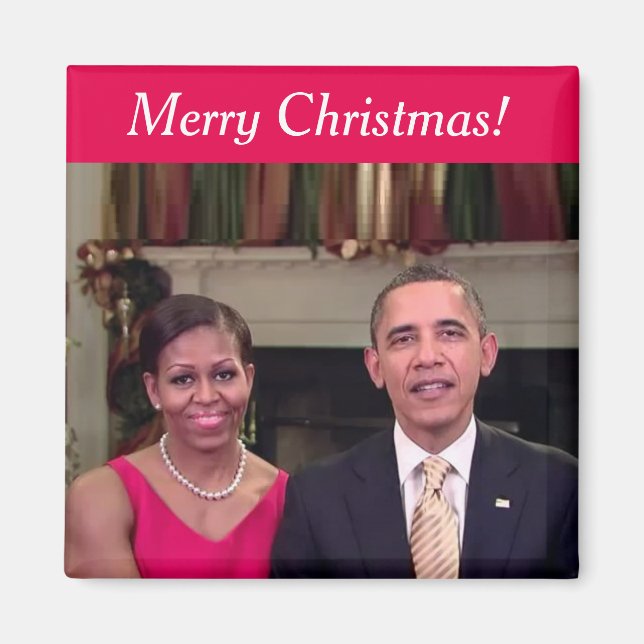Barack et Michelle 2011WA - Magnet (Devant)