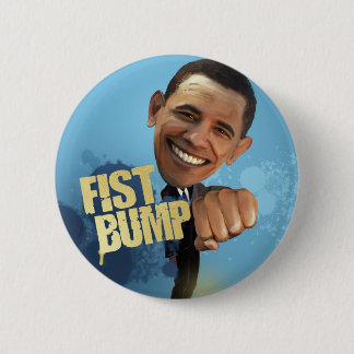Barack Fist Bump 2 Inch Round Button