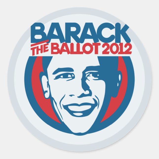 Barack les stickers du bulletin de vote 2012 (Devant)