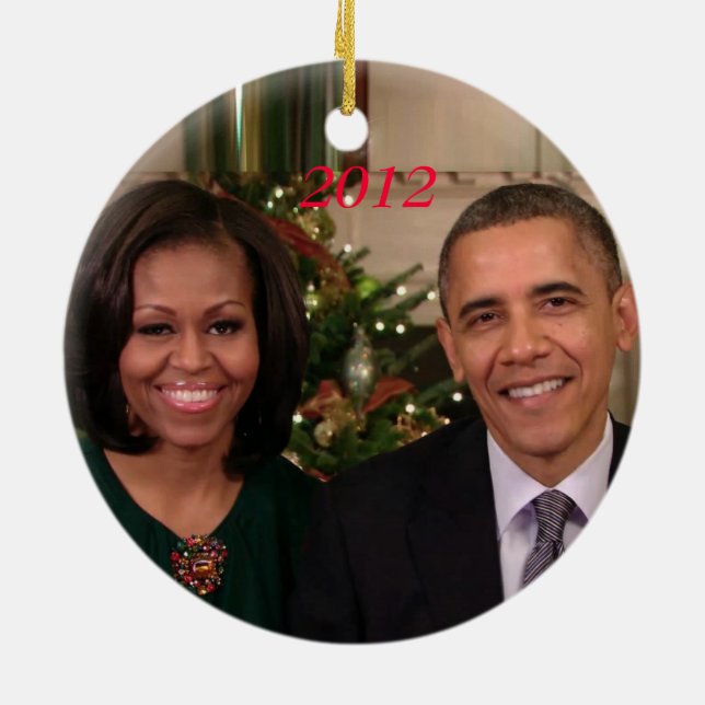 Barack & Michelle 2012 - Ornament (Back)