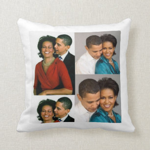 BARACK & MICHELLE OBAMA THROW PILLOW
