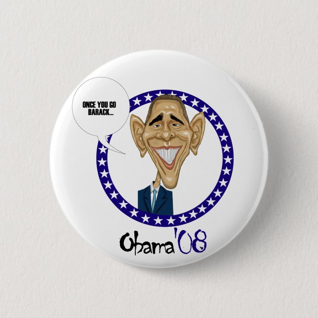 BARACK Obama'08 2 Inch Round Button (Front)