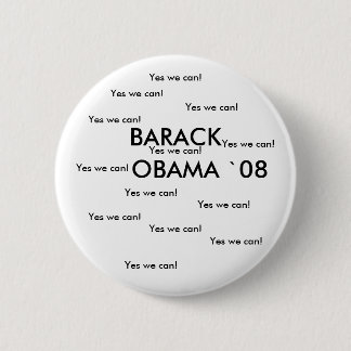 BARACK OBAMA `08 Button