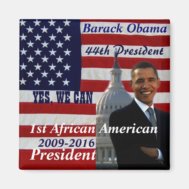 Barack Obama,1st African American President_Magnet Magnet (Front)