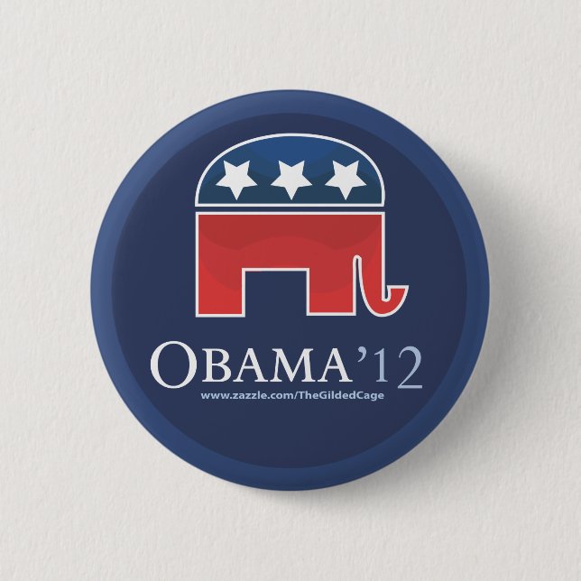 Barack Obama 2012 2 Inch Round Button (Front)