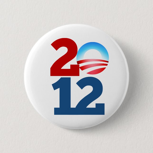 Barack Obama 2012 2 Inch Round Button (Front)