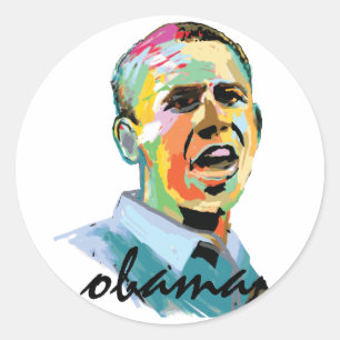 Barack Obama 2012 Classic Round Sticker