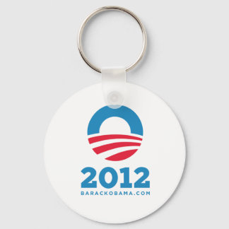 Barack Obama 2012 "O" (White) Keychain