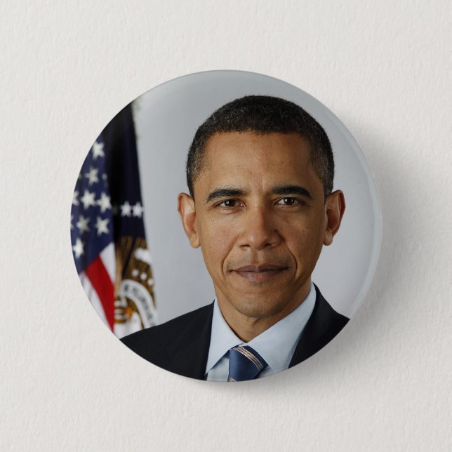 Barack Obama 2 Inch Round Button (Front)