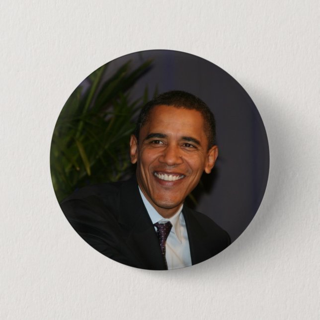 Barack Obama 2 Inch Round Button (Front)
