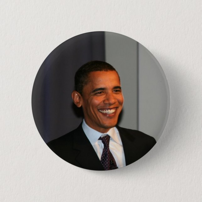 Barack Obama 2 Inch Round Button (Front)