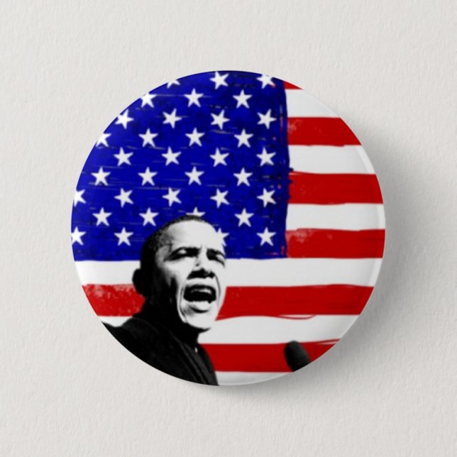 Barack Obama 2 Inch Round Button (Front)