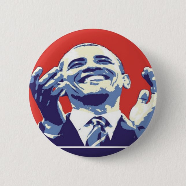 Barack Obama 2 Inch Round Button (Front)
